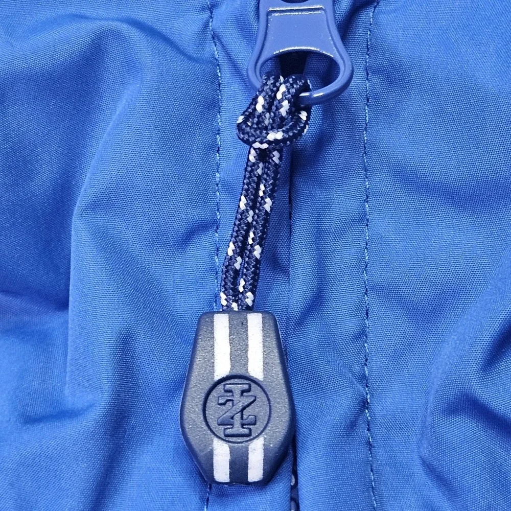 IZOD Golf Men's XL Blue Windbreaker Jacket Full Zip Hooded Performance